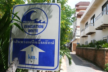Tsunami evacuation route