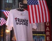 Les T-shirts "France Sucks" à Boston