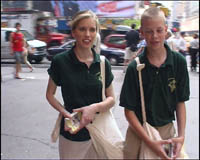 Kim et Elise, tout droit venus du Texas