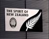 La fierté néo-zélandaise : une fougère d'argent sur fond noir.