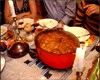 Un plat local : la tourtire du lac Saint-Jean. Pommes de terre, veau et boeuf. 