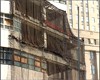 A Ground Zero, les btiments portent encore les stigmates de l'attaque.