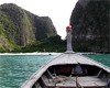 Nous arrivons à Maya Bay, la plage star du film The Beach.