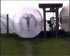 Le Zorb en position de dpart,  Rotorua NZ.